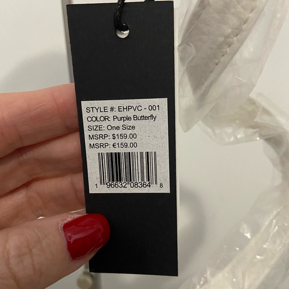 Ed Hardy Clear Tote with Colorful Butterfly Design - Picture 2 of 2